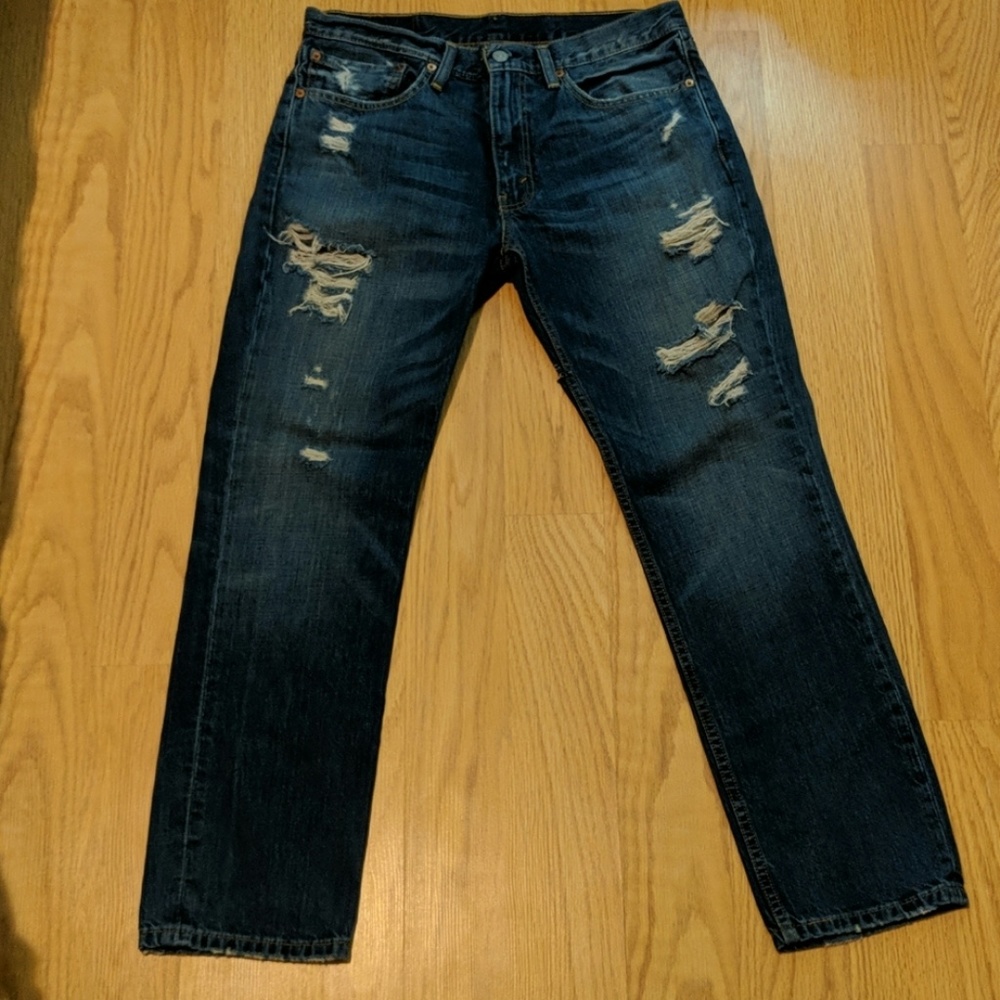 Levi's 511 distressed denim 34-30